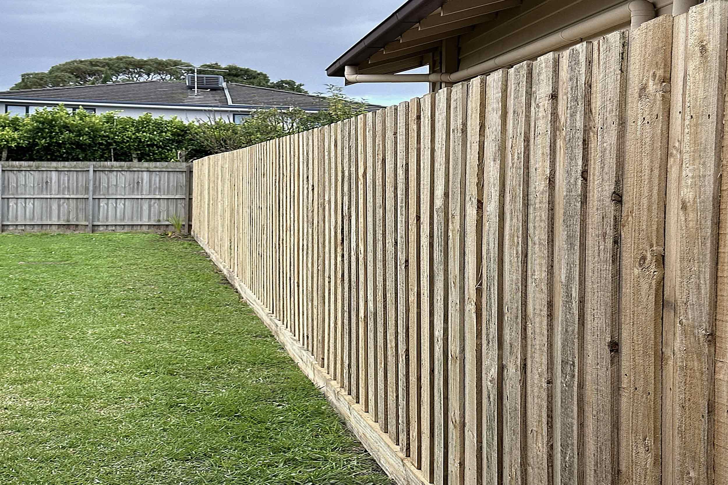 Timber Boundary Fence Replace